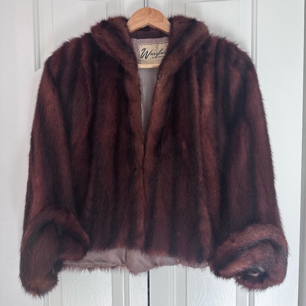 Vintage Mink Fur Cape